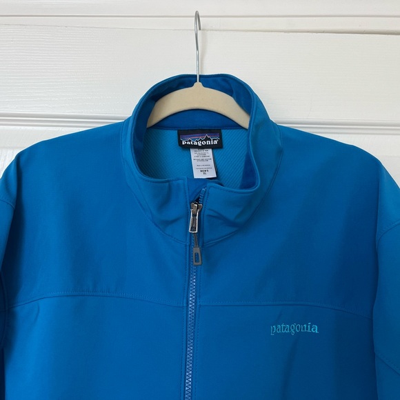 Patagonia Men's Soft Shell Adze Jacket -Bandana Blue Size XL Polartec - Picture 4 of 12
